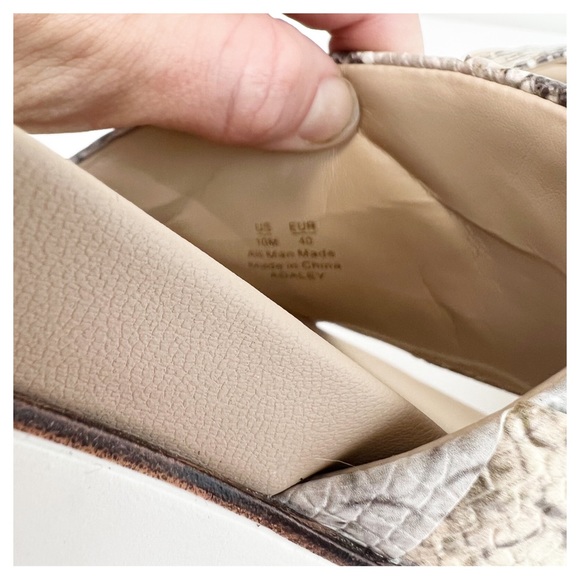 SAM EDELMAN ‘ADALEY’ Woven Snakeskin Print Slide Sandal Size 10 - Picture 5 of 8